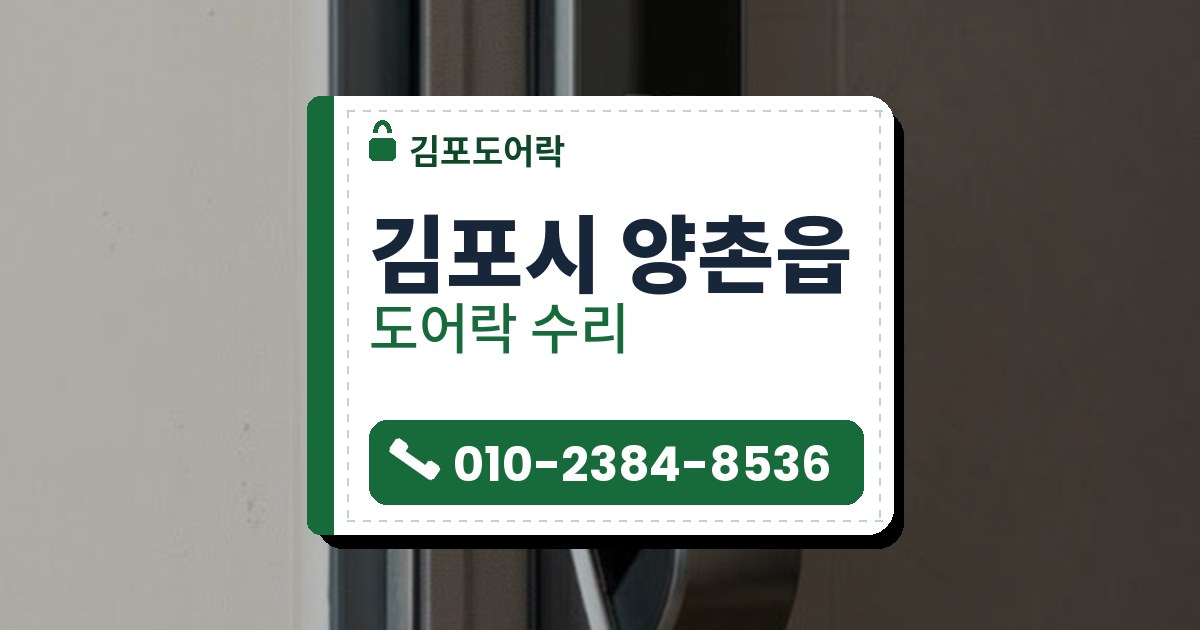 도어락 수리 예시 이미지 — 김포시 양촌읍 김포도어락 안내 그림